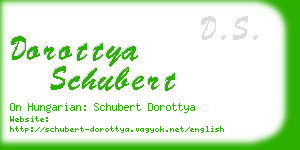 dorottya schubert business card